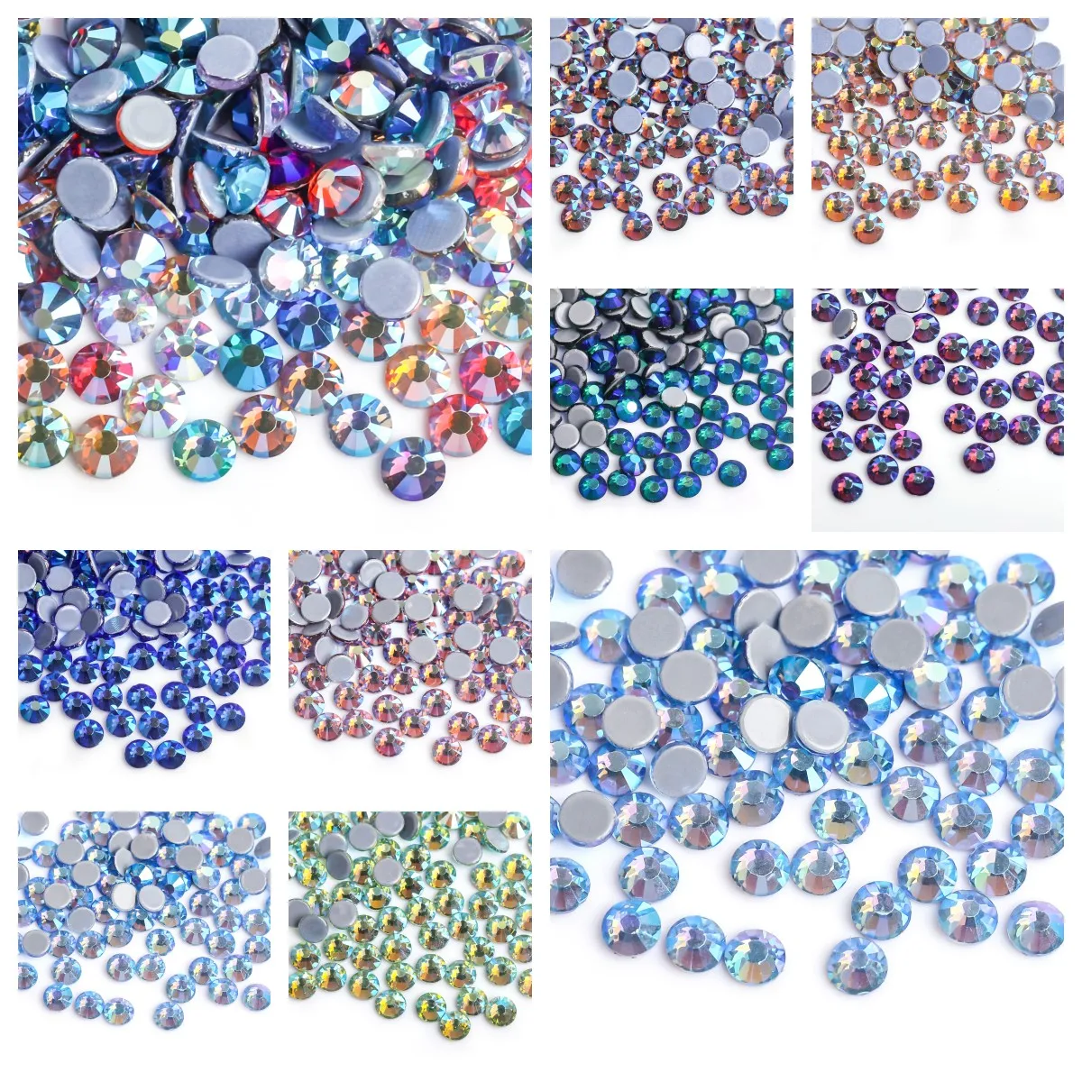 

SS16 SS20 Glitter стразы Crystal Hotfix Rhinestones 1440pcs/pack Crystal AB Hot Fix Rhinestone for Apparel Wedding Dress