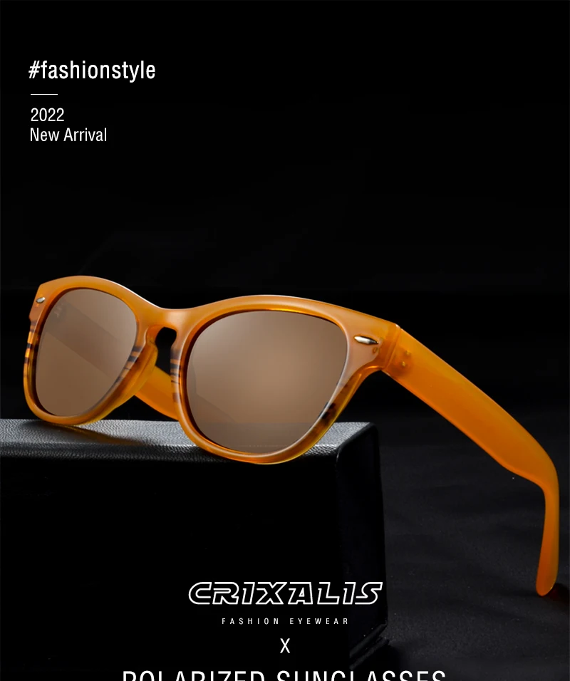 CRIXALIS Trendige süße Cat-Eye-polarisierte Sonnenbrille für Damen, modische Cateye-Sonnenbrille für Damen, UV400 – Detail 1