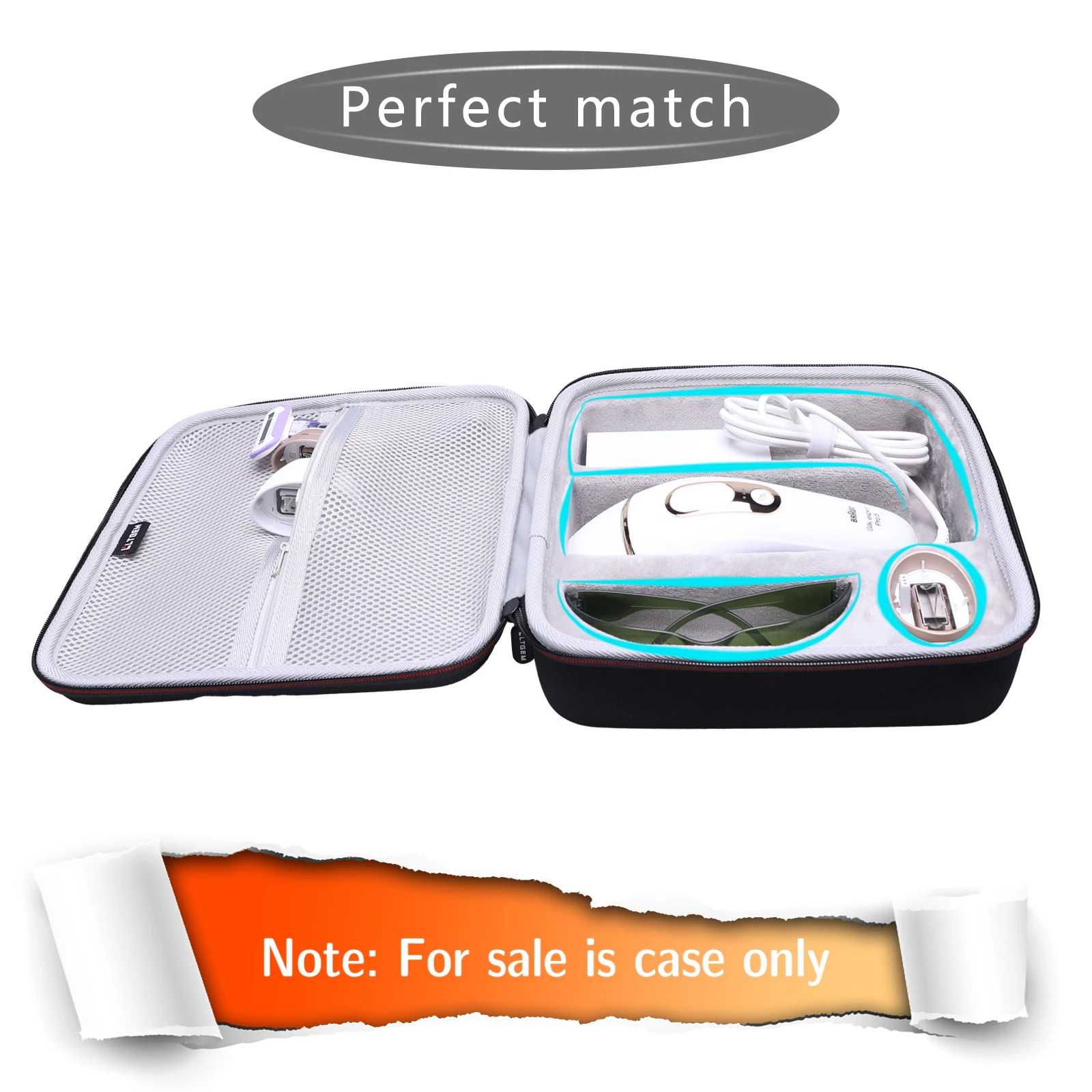LTGEM EVA Hard Case for Braun IPL Pro 5 PL5137 Hair Removal