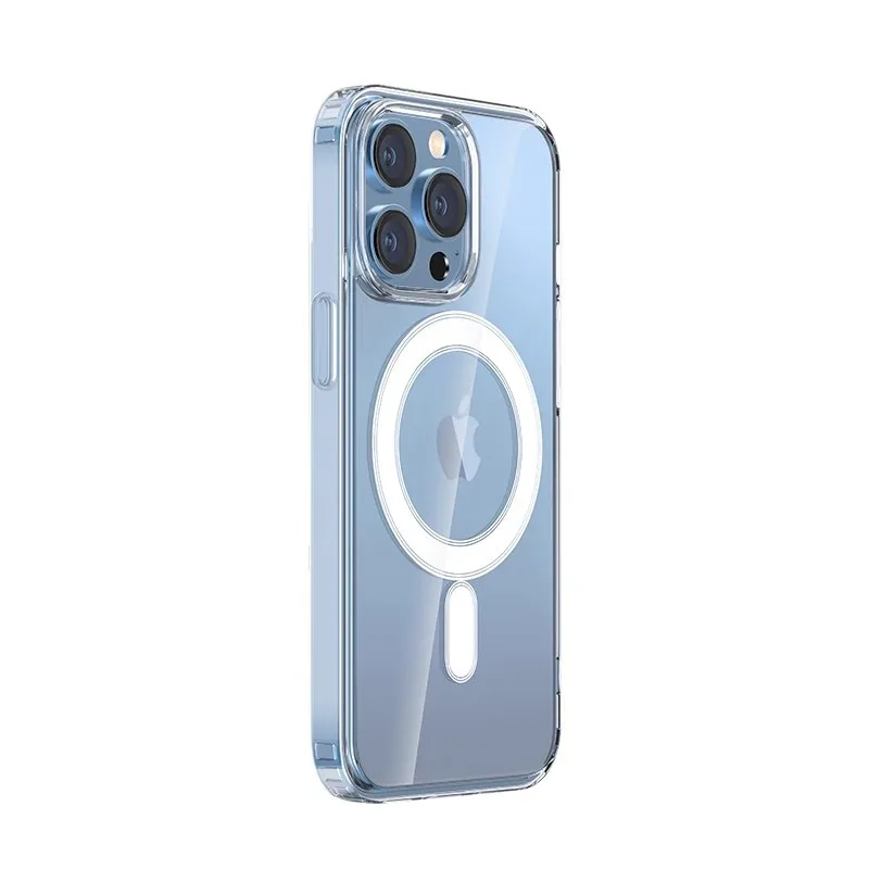 Magnetic Clear Silicone Case with Magsafe Compatibility