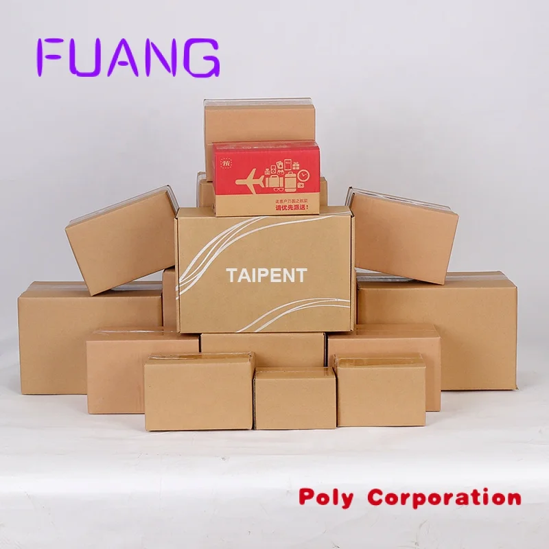 Custom  Corrugated carton with Eco-friendly material Custom Size and Logo Packaging Boxespacking box for small business