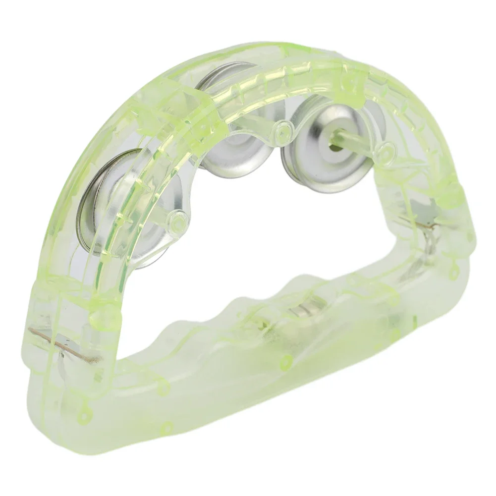 Funny Tambourine LED Led Tambourine Light Up Shaking Toy Toy Wedding 1pc Club Concert Flashing Kids Musical Instrument