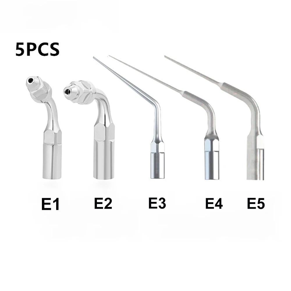 

5Pcs Dental Ultrasonic Scaler Tips Dental Endodontic Endo Tip E1 E2 E3 E4 E5 Fit EMS WOODPECKER Scaler Teeth Whitening Tools