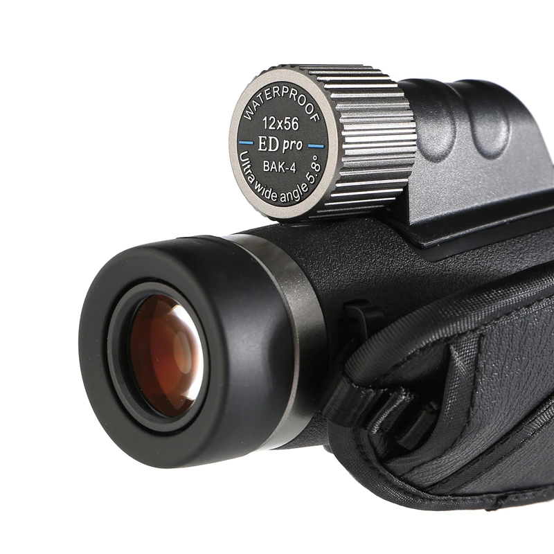 Aiweite 12x56 PRO ED Lens Telescope Large Eyepiece HD Monocular Ultra Fully Multi Coated BAK4 Prism Waterproof For Bird Hunting 6