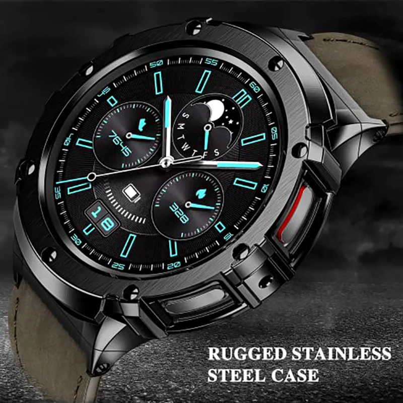 Custodia In Acciaio Inossidabile + Cinturino In Pelle Per Samsung Galaxy Watch 5 Pro 45Mm Bracciale Paraurti Protettivo In Metallo Samsung Watch 5 Pro