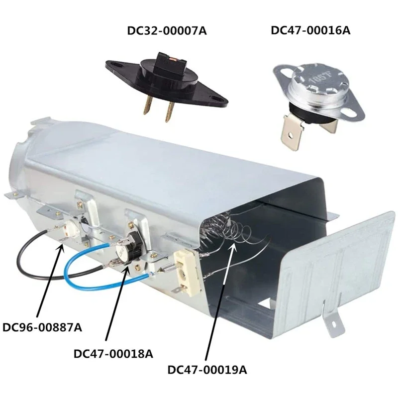 DC97-14486A Heating Element Duct Assembly for Samsung Dryer Repair 2