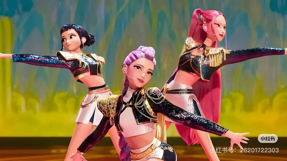 Huntrix Kpop Kleid Für Mädchen - Süßes Sommerkleid Mit Anime Design