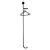 Nordic Men Metal Black Coat Racks Wall Iron Mounted Entryway Modern Bedroom Clothes Rack Simple Garment Perchero Decorative 6