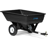 400 LB (10 Cu. Ft.) Economy Poly Dump Cart for Lawn Tractor 1