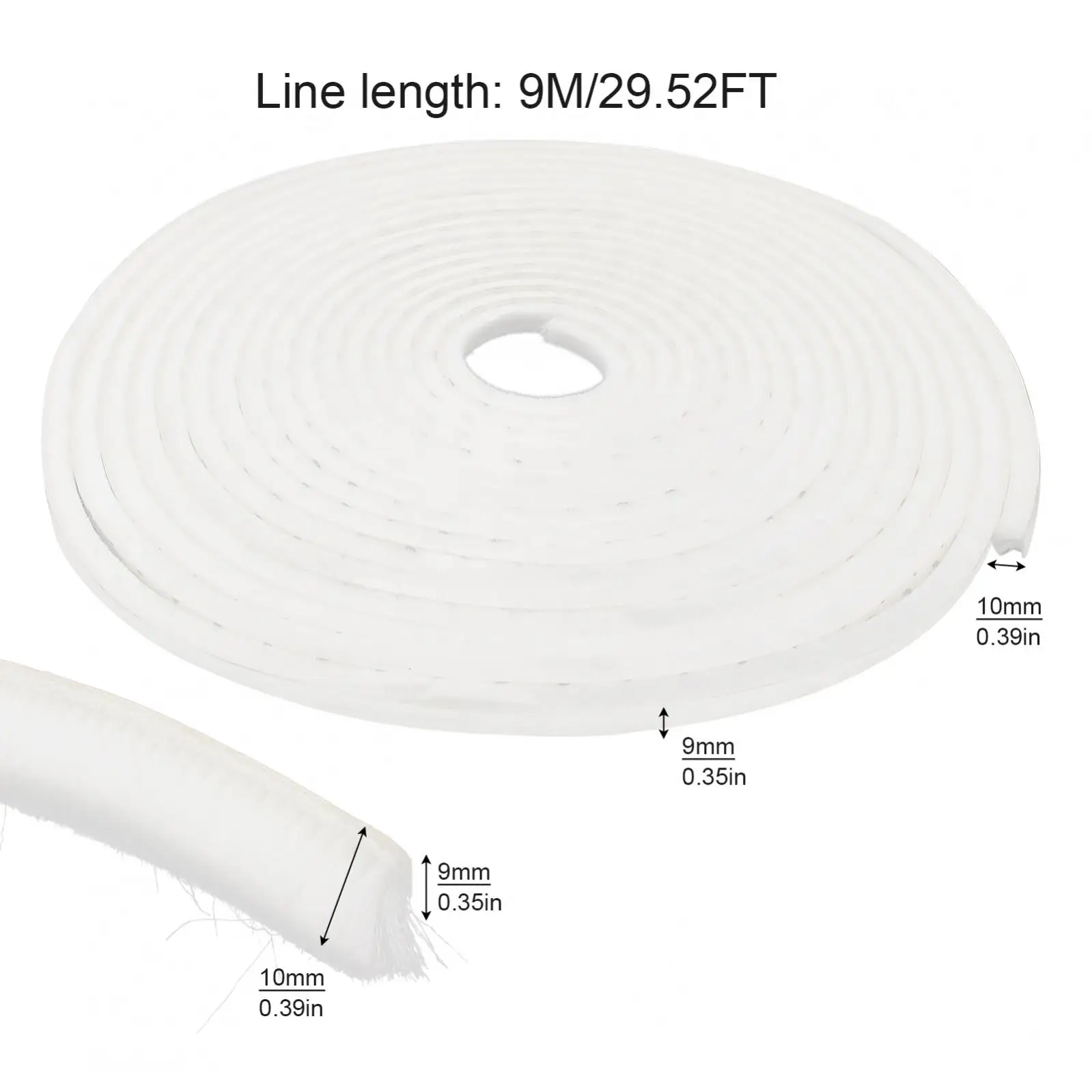 High Density Weather Stripping Door Window Seal Strip Self Adhesive Soundproofing Weatherstrip