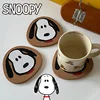Cute Snoopy Cork Japan Style Coffee Cup Coaster Cartoon Anime Heat Insulation Table Mat for Tea Milk Mug Home Decors Accessories 1