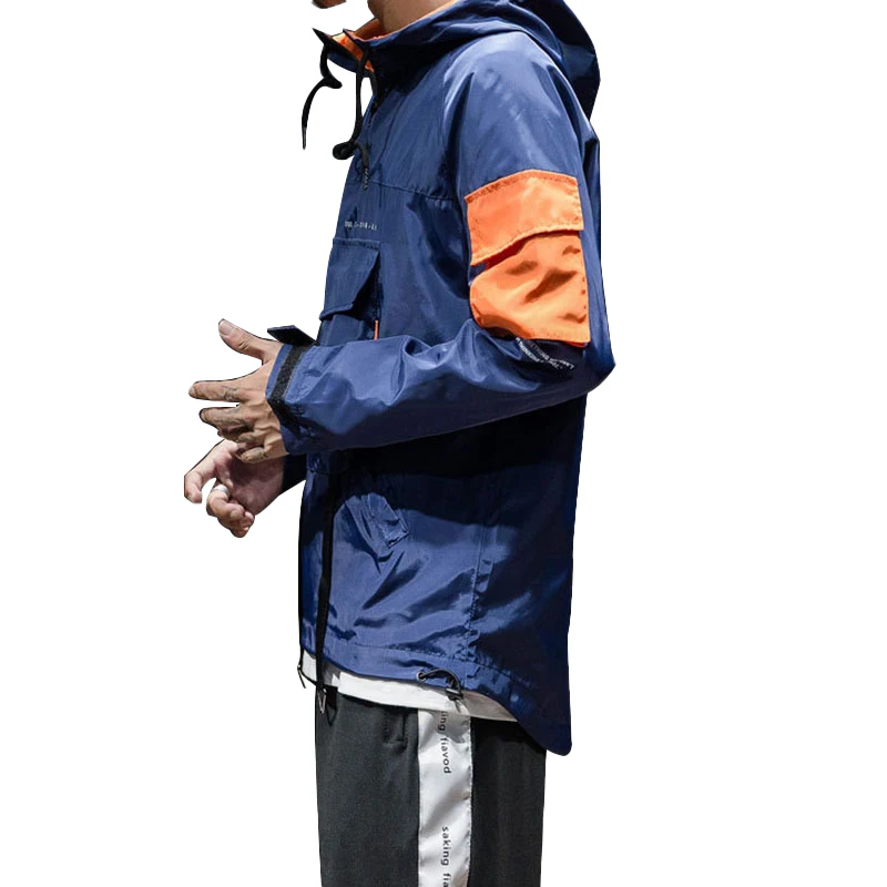 2023 Fashion Sports Waterproof Jacket Pullover Hooded Windproof Men's Outdoor Hooded Soft Shell Windproof Jacket Windproof