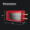 Rotisserie Grill Roaster with 2 Auto Rotating Indoor Skewers for Rotisserie Chicken, Steak, Fish, Brazilian Style BBQ, Electric 6
