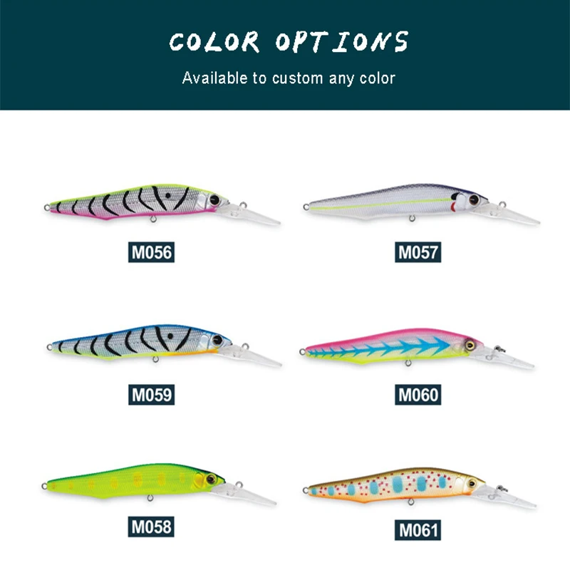 

Carnasier Fishing Lure Artificial Fake Baits Deepwater Mino Swimbait Underwater 11CM 14G