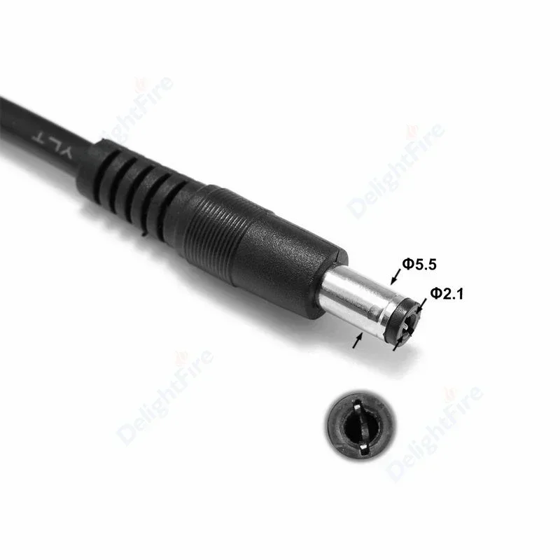 GX12-2 - 5.5 2.1mm DC 전원 케이블 18AWG 1.5M 전원 연장 코드 항공용 코드셋 패널 마운트 원형 금속 항공용
