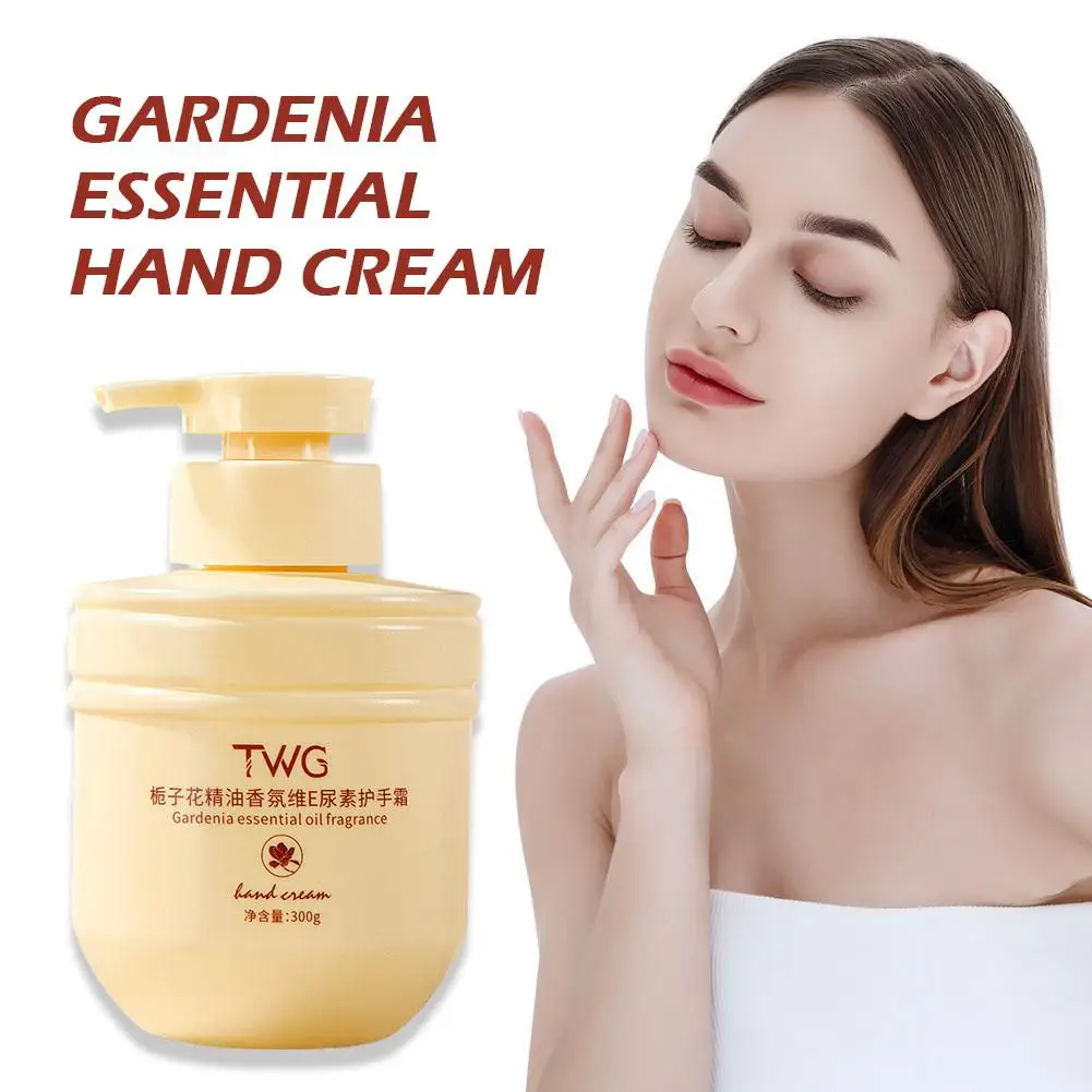 

300ml Gardenia Essential Oil Fragrance Vitamin E Urea Cream Type Cracking Press Moisturizing And Hand Peeling Anti Drying N0W7