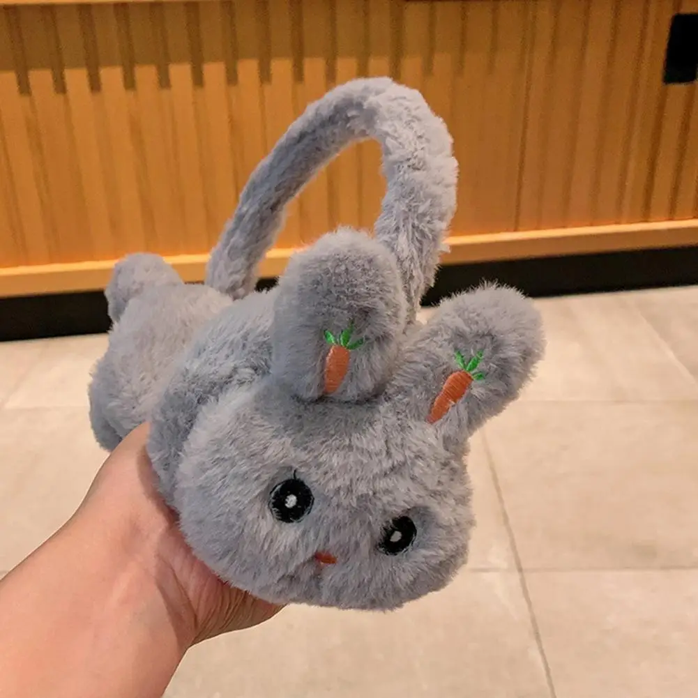Winter Cute Rabbit Shape Earmuffs Girls Cute Ear Protection Warm Earmuffs Outdoor Ear Warmer Soft Earflap Furry Covers 귀마개