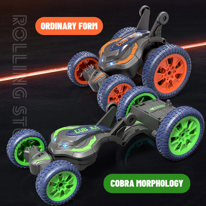 Remote Control Stunt Car with LED Lights and 2.4G Double Sided Driving