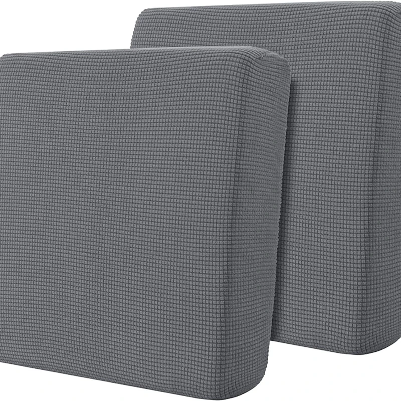 Stretch Couch Cushion Slipcovers Reversible Cushion Replacement Slipcovers Sofa Cushion Covers(Light Grey,2) бандана buff reversible polar kadri grey 120942 937 10 00