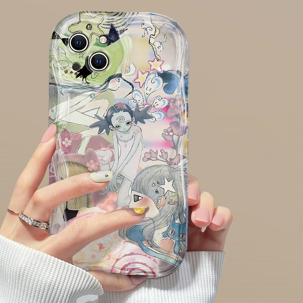 Aya Takano 3D Wave Luxury Phone Case Cover
