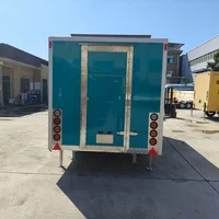 Camion de restauration mobile haut de gamme pour l'exploitation sur le marché périurbain, chariot de restauration de rue mobile, remorque de traiteur certifiée CE. 3