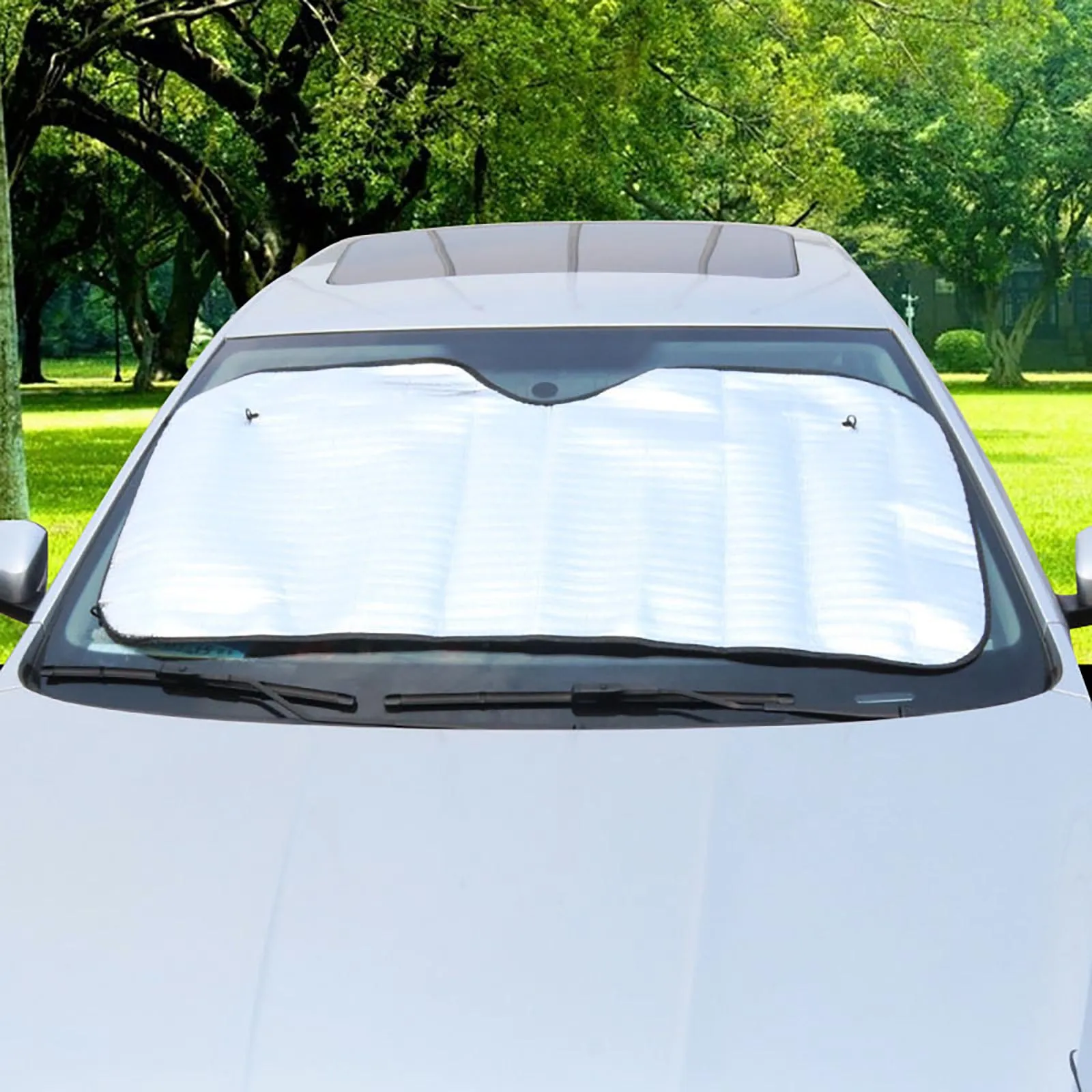 150x70cm Auto Windschutzscheibe sonnenschutz Frontscheibe Visor Abdeckung  Sonnenschirm Silber Folie Anti UV Reflektor Protector Auto-styling -  AliExpress