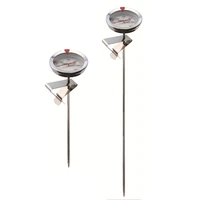 Candy/Deep Fry Thermometer with Instant Read Dial Thermometer Stainless Steel Stem Meat Cooking Thermometer 0-300 ℃ 1
