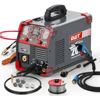 MIG Welder, 200Amp 8 in 1 Gas MIG/Gasless Flux Core MIG/Stick/Lift TIG/Spot Welding/Spool Gun Aluminum MIG Welder 1