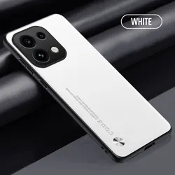 Premium PU Leather Shockproof Phone Case with Matte Silicone Soft Frame and Lens Protection for OPPO Reno16 (White)