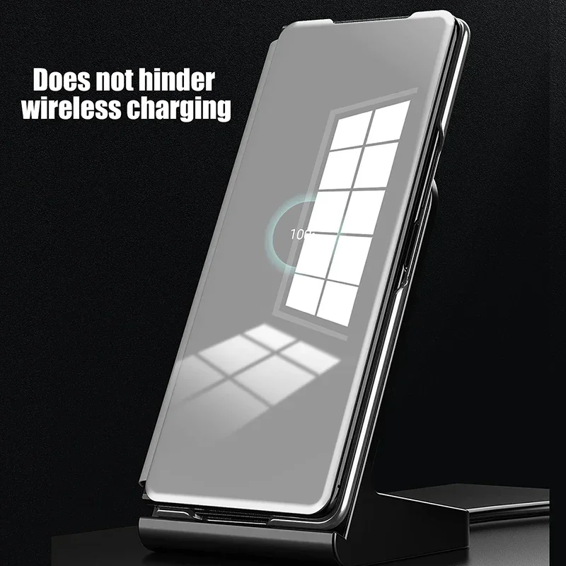 Smart View Mirror Flip Case - Shockproof Stand Cover