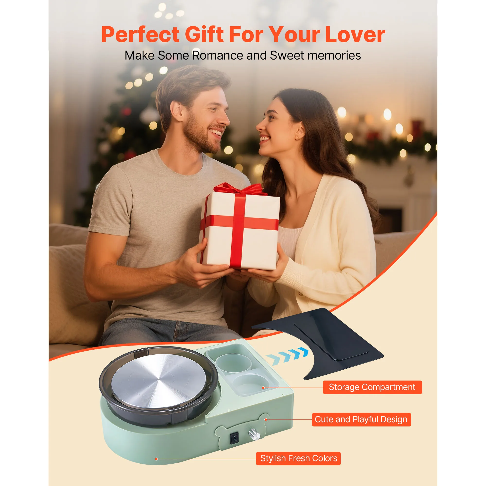 Electric Pottery Wheel for Kids and Adults with Adjustable Speed