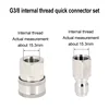 Stainless Steel G3/8 Pipe G1/2 High-pressure Water Gun Quick Connector 4