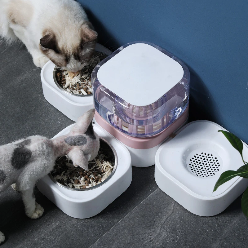 

Cat Water Fountain Non-Plug-in Mobile Drinking Water Apparatus Dog Automatic Water Feeding Cat Keep Dry Mouth