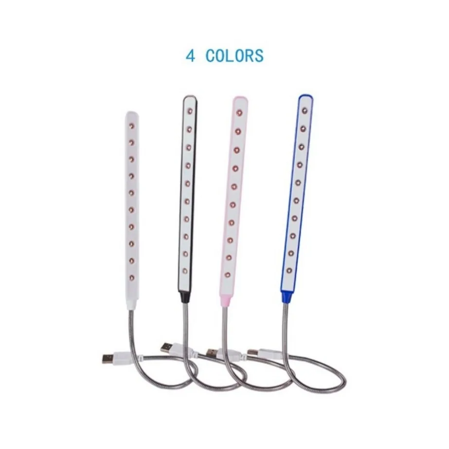 Compact Foldable LED Table Lamp - Portable USB Night Light for Desk & Keyboard Decor