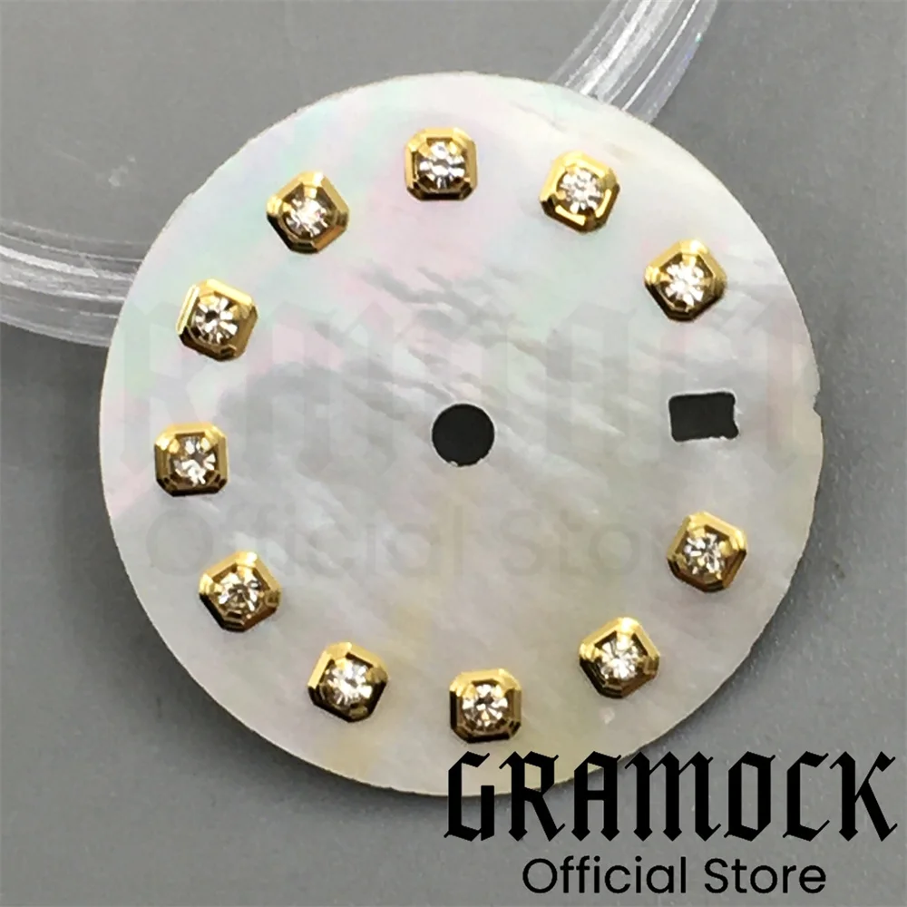 Multicolor Sunburst Gradient Watch Dial with Diamond Markers and Date Window for Automatic Women's Watch