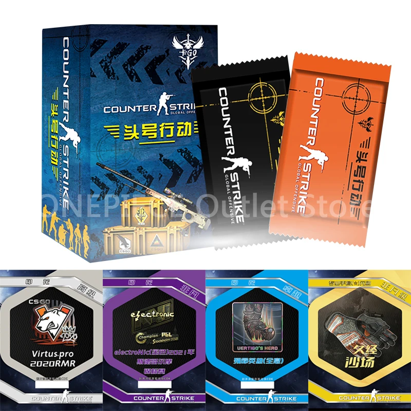 

2023 New Genuine Counter Strike Collection Cards Shooting Series Games Peripheral Rare Flash Cards Game Collectibles Child Toys