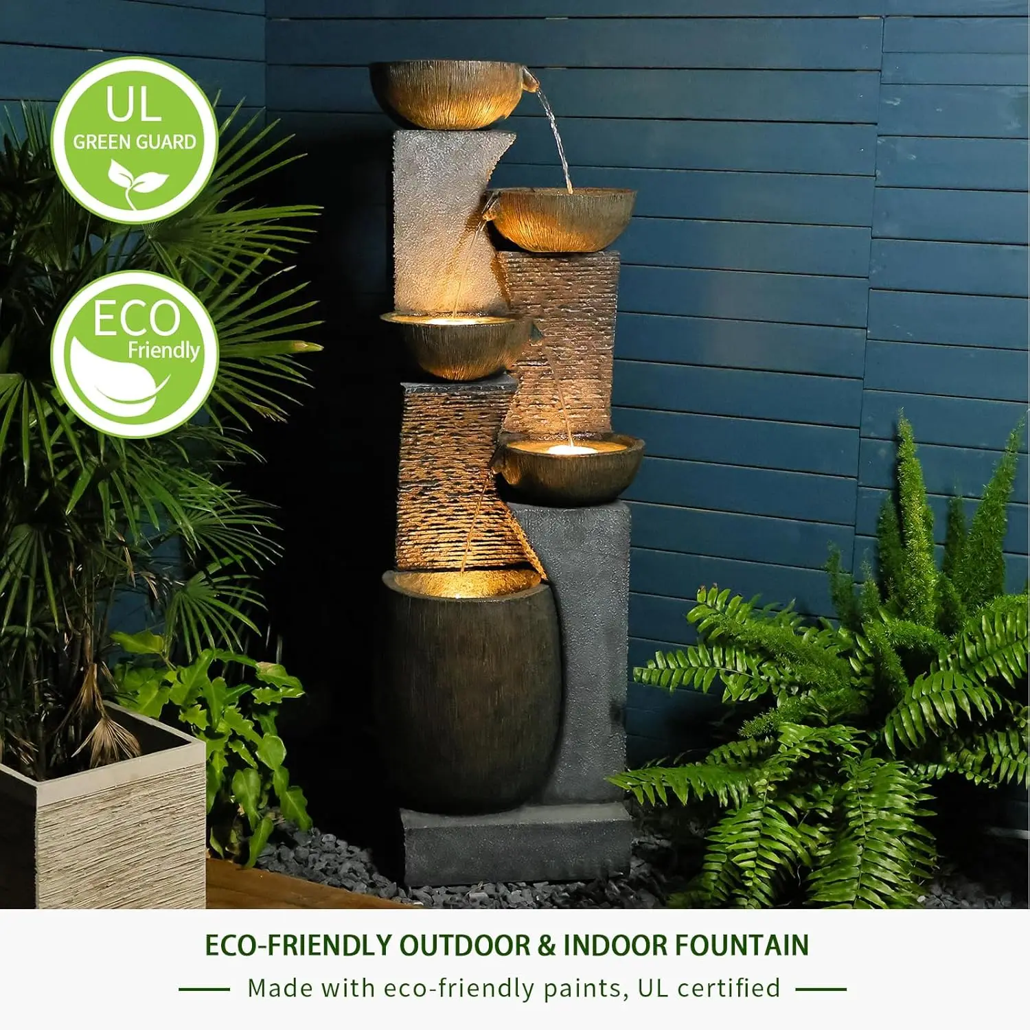 Geometric Waterfall Fountain 2