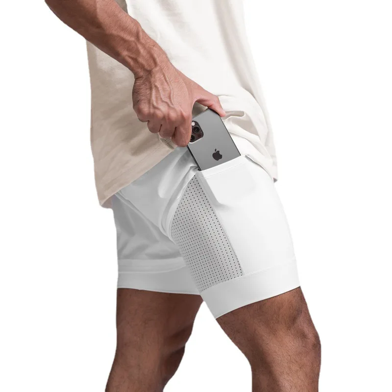 New Running Shorts Male Gym Men's Shorts Crossfit 2 IN 1 Sport Homme Fitness Basketball Jogging Bodybuilding Short Pants