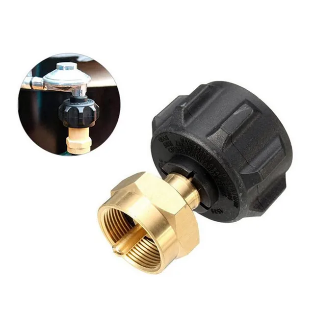 Bbq Propán Tartály Újratöltő Adapter Szerelvények Kültéri Kemping Qcc1 Szabályozó Szelep Propánhenger 1 Lb Újratöltési Csatlakozó - Image 2