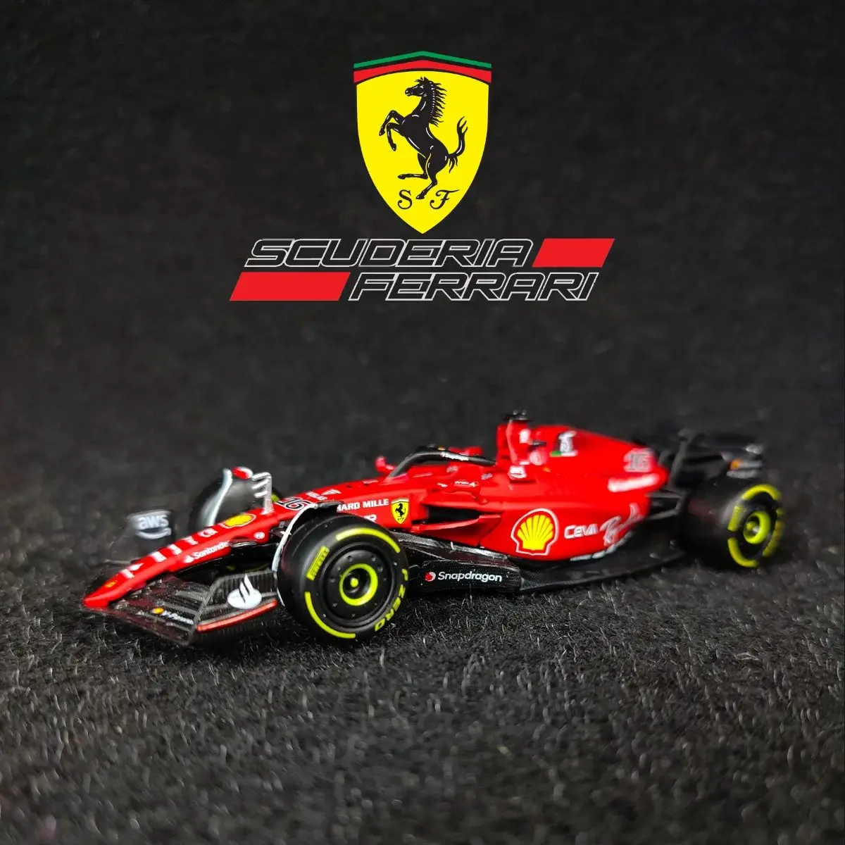 

Bburago 1:43 F1 2022 Ferrari F1-75 Racing Car Model Replica Formula 1 Miniature Art Vehicle Interior Decor Xmas Gift Boy Toy