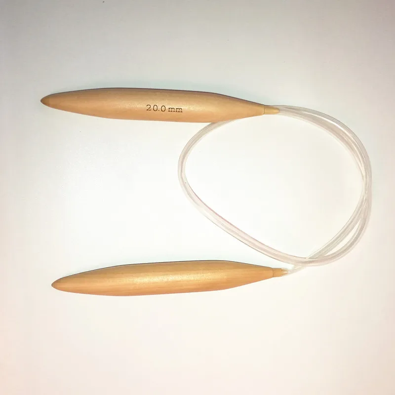 Circular Nature solid wood sweater knitting needles stitch Crochet ring Iceland needle diameter 25mm, 20mm, 15mm