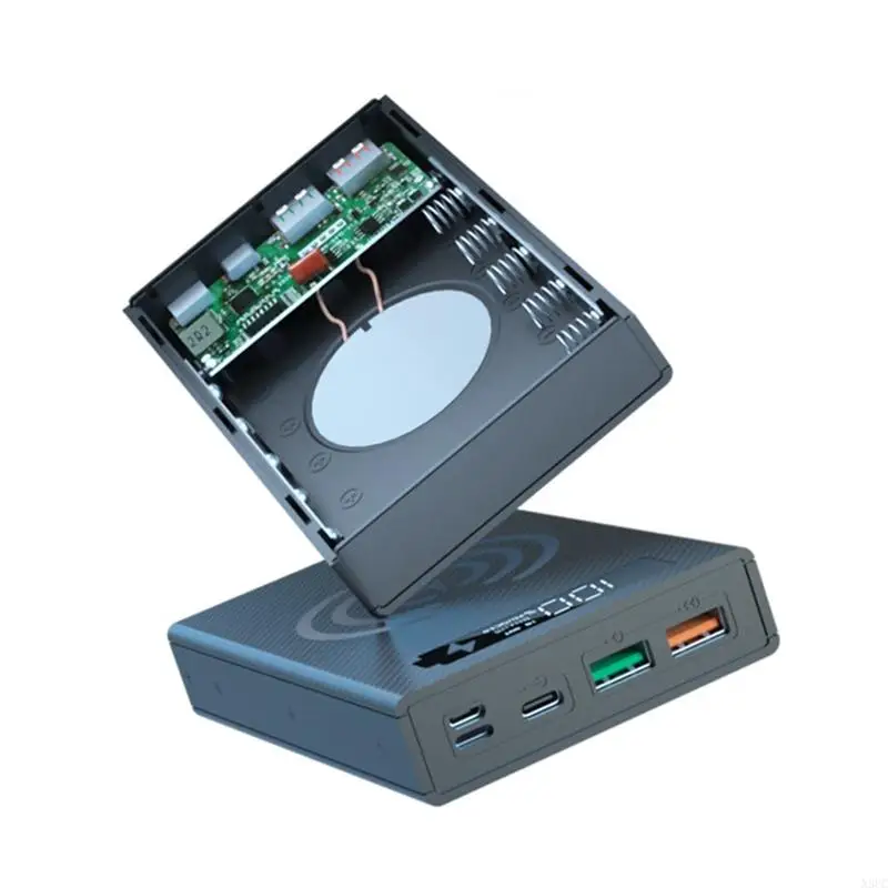 N3UC Weld-free 18650 Battery for Shell 18650 Mobile Power Box Supports Qc3.0 Fast Wireless Charging Battery Storage
