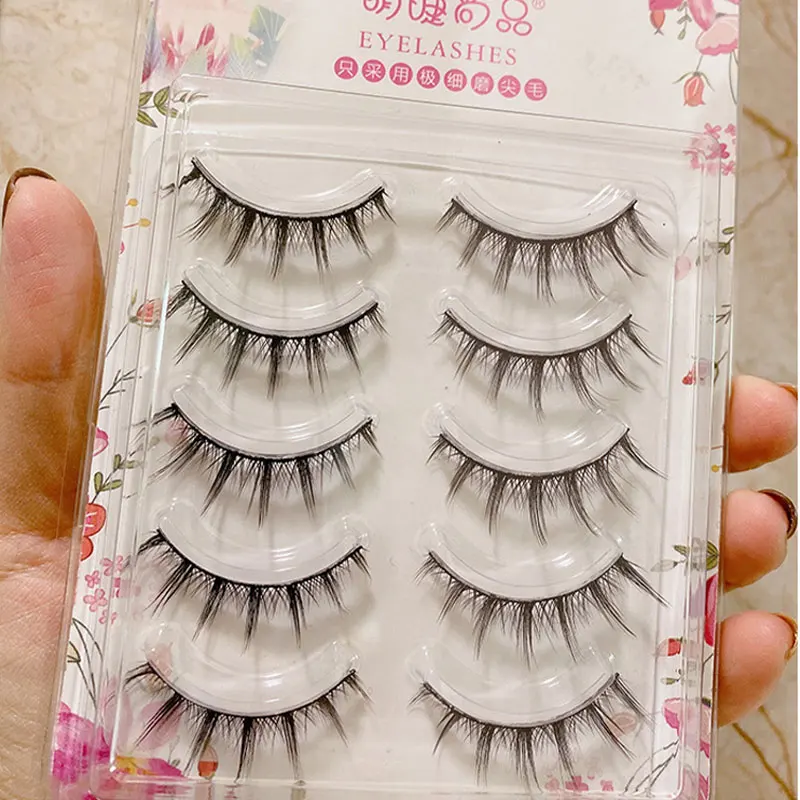 

Ресницы Demon, натуральные, длинные, конические, для макияжа глаз, 5/3 пар