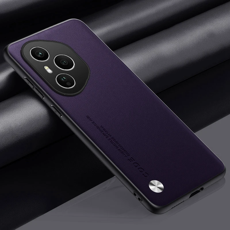 Luxury PU Leather Shockproof Phone Case - Full Protection Back Cover