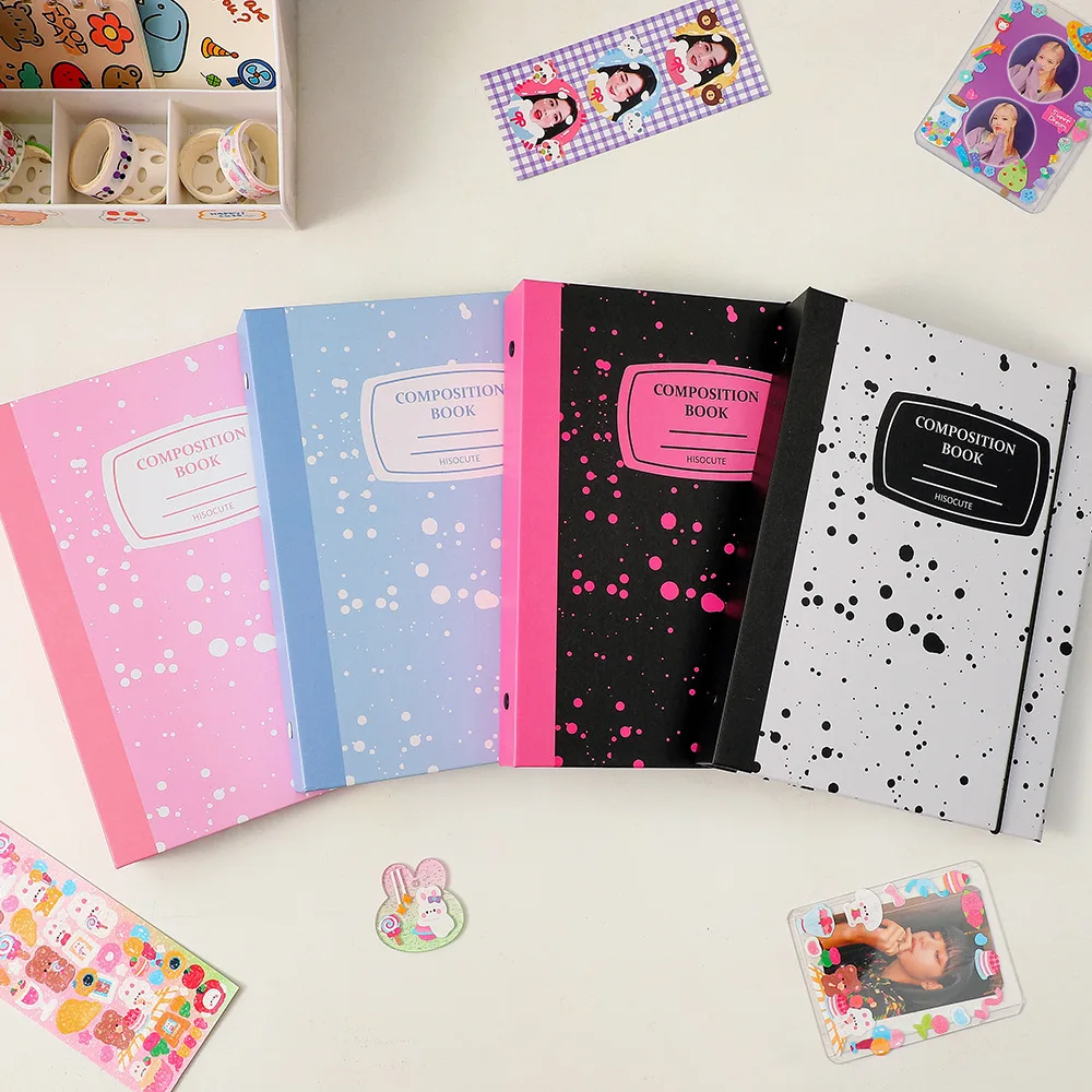 Sharkbang New A5 Binder Ring Hard Cover Composition Collect Book Journal Refills Loose Leaf Bandage Postcards Sticker Organizer 3