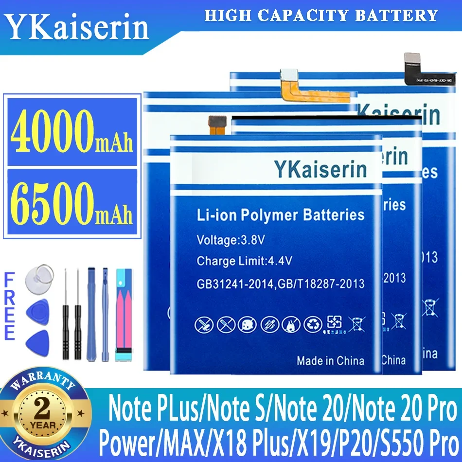 YKaiserin-Battery-For-Cubot-Power-MAX-X18Plus-X19-P20-Note-PLus-S-20 ...