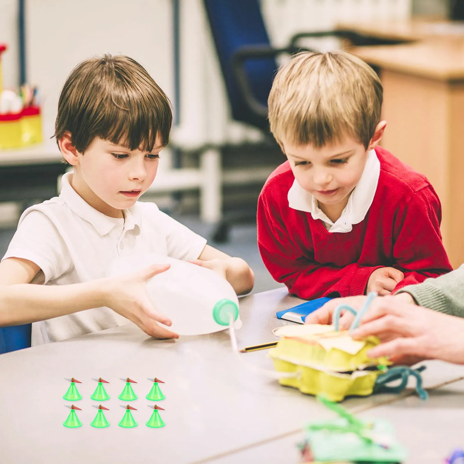 16pcs 학생 물리학 실험실 과학 기기 교사 훈련 장비를 위한 작은 자기 바늘장 필드 교육 장치