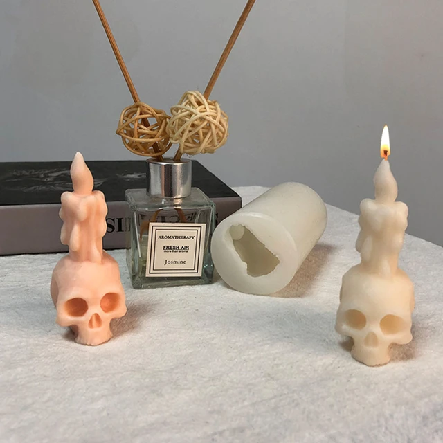 Silicone Mold Candle Skull  Candles Silicone Mold 3d Skull - Silicone Mold  Epoxy - Aliexpress