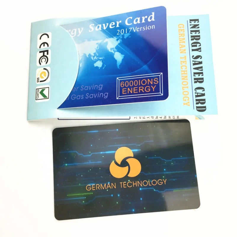 Custom  OEM logo design energy diameter saving card how much energy card electric saving card power saving card