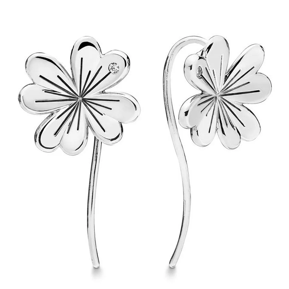 

Серьги-подвески женские из серебра 925 пробы, с кристаллами